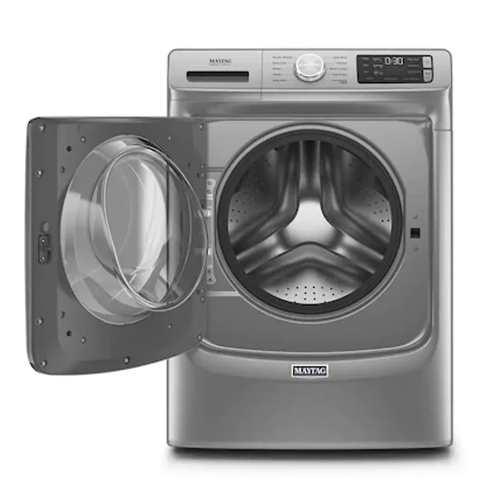 Maytag - 4.5 cu ft High Efficiency Stackable Front Load Washer ENERGY STAR - Metallic Slate