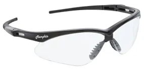 MCR Safety Memphis MP1 Black Frame, Clear UV-AF