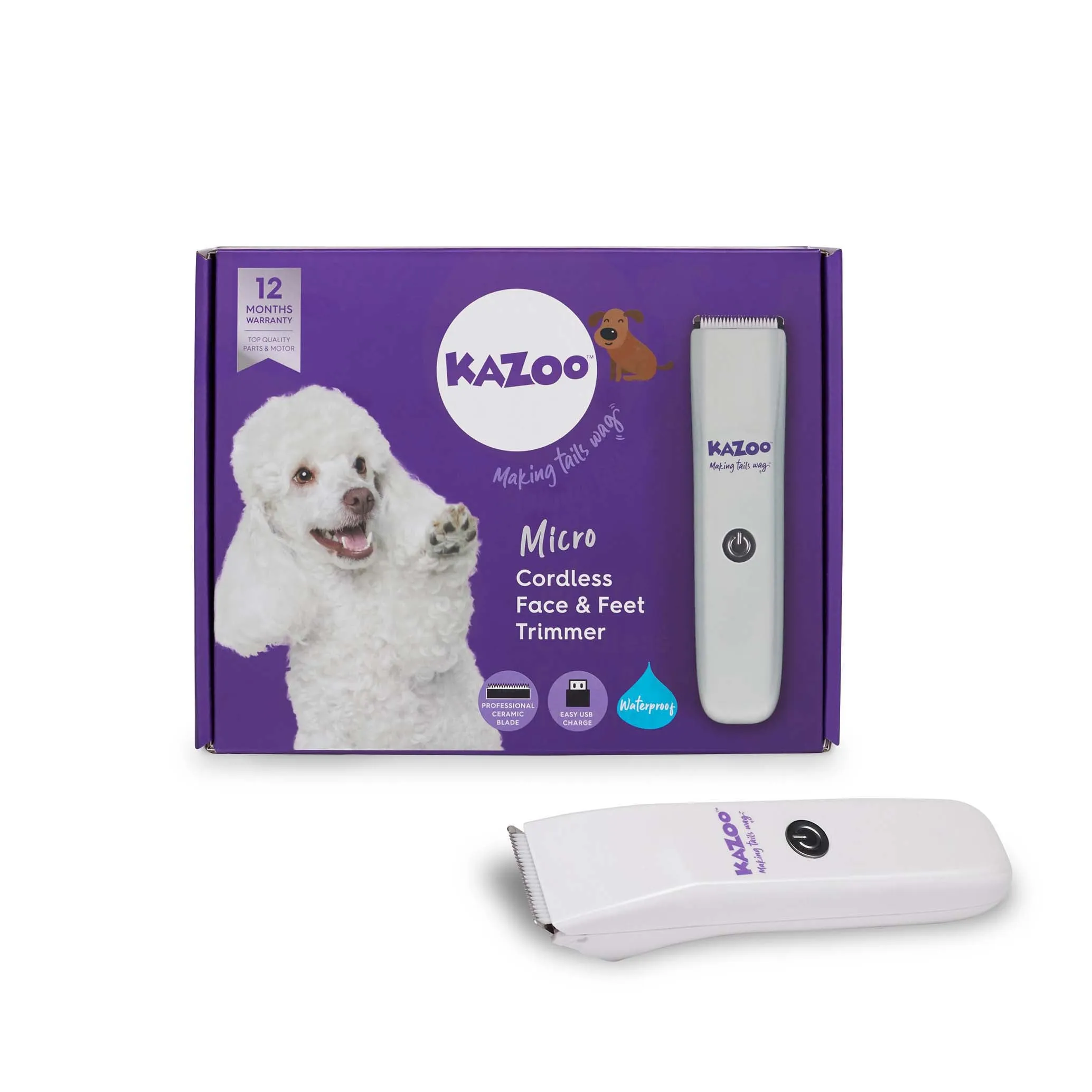 Micro Cordless Face & Feet Dog Trimmer