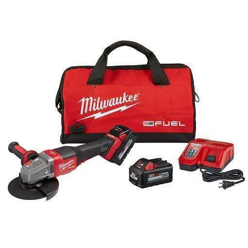 Milwaukee 2980-22 M18 FUEL 4-1/2" 6" GRINDER, PADDLE SWITCH NO-LOCK 2 BATT KIT