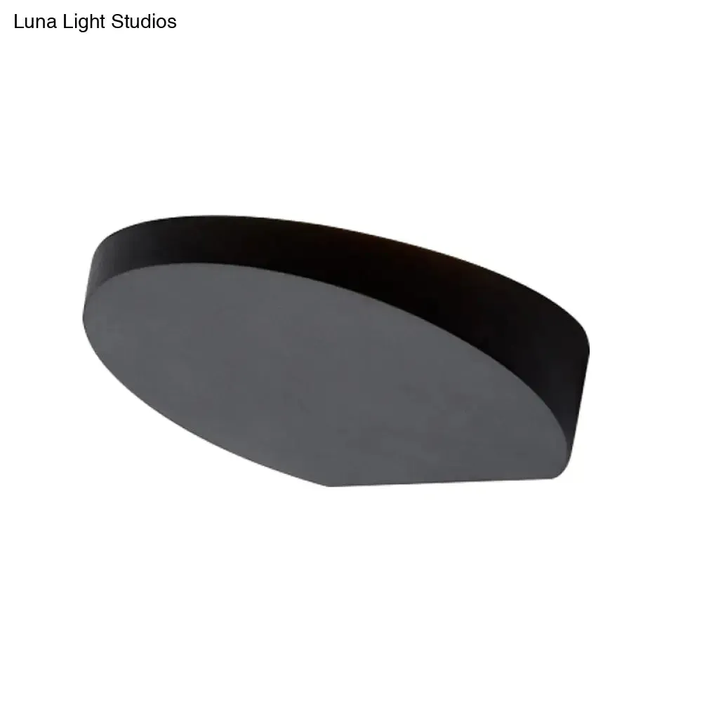 Minimalist LED Flush Wall Sconce in Aluminum with Black, Grey, or White Finish - Ideal for Corridors