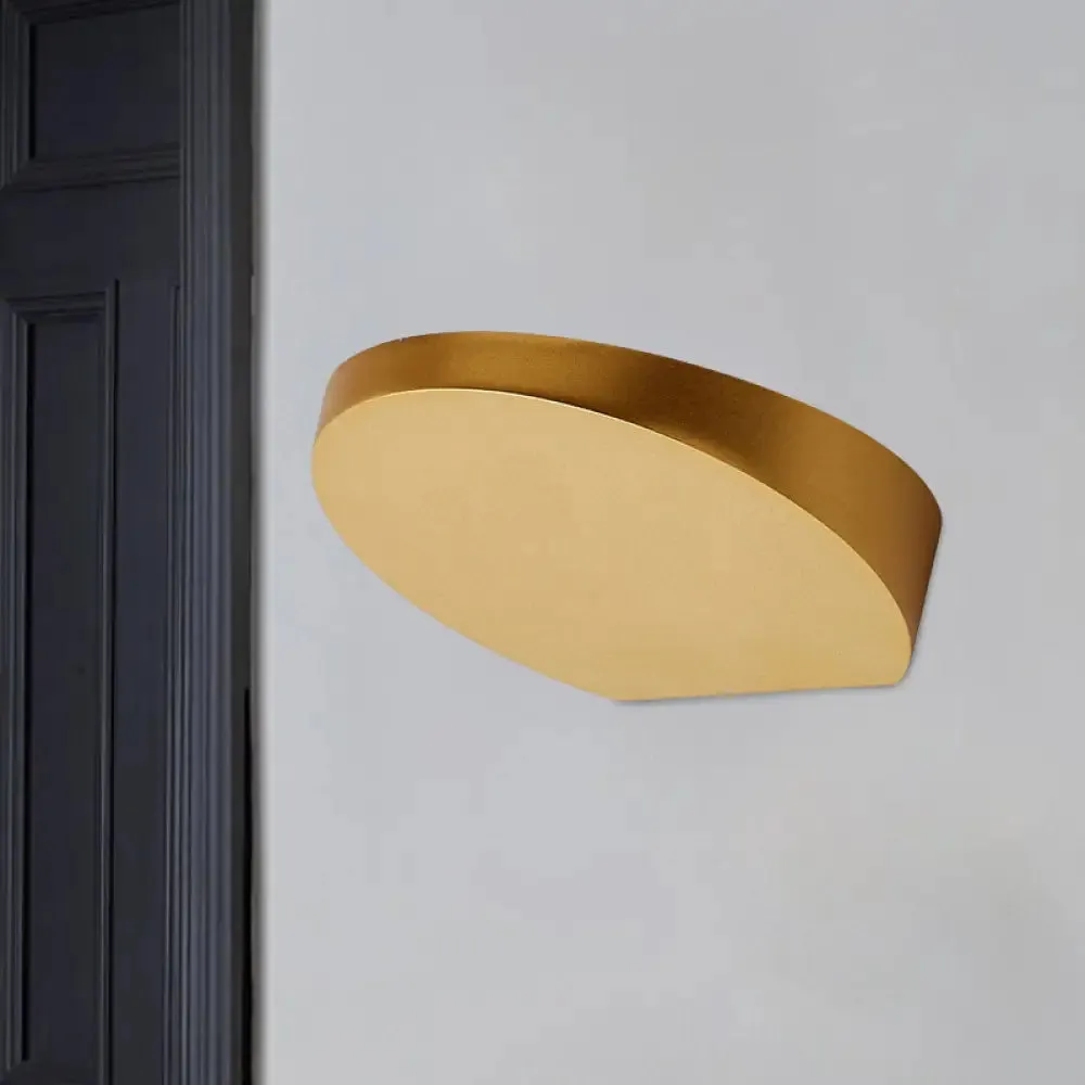 Minimalist LED Flush Wall Sconce in Aluminum with Black, Grey, or White Finish - Ideal for Corridors