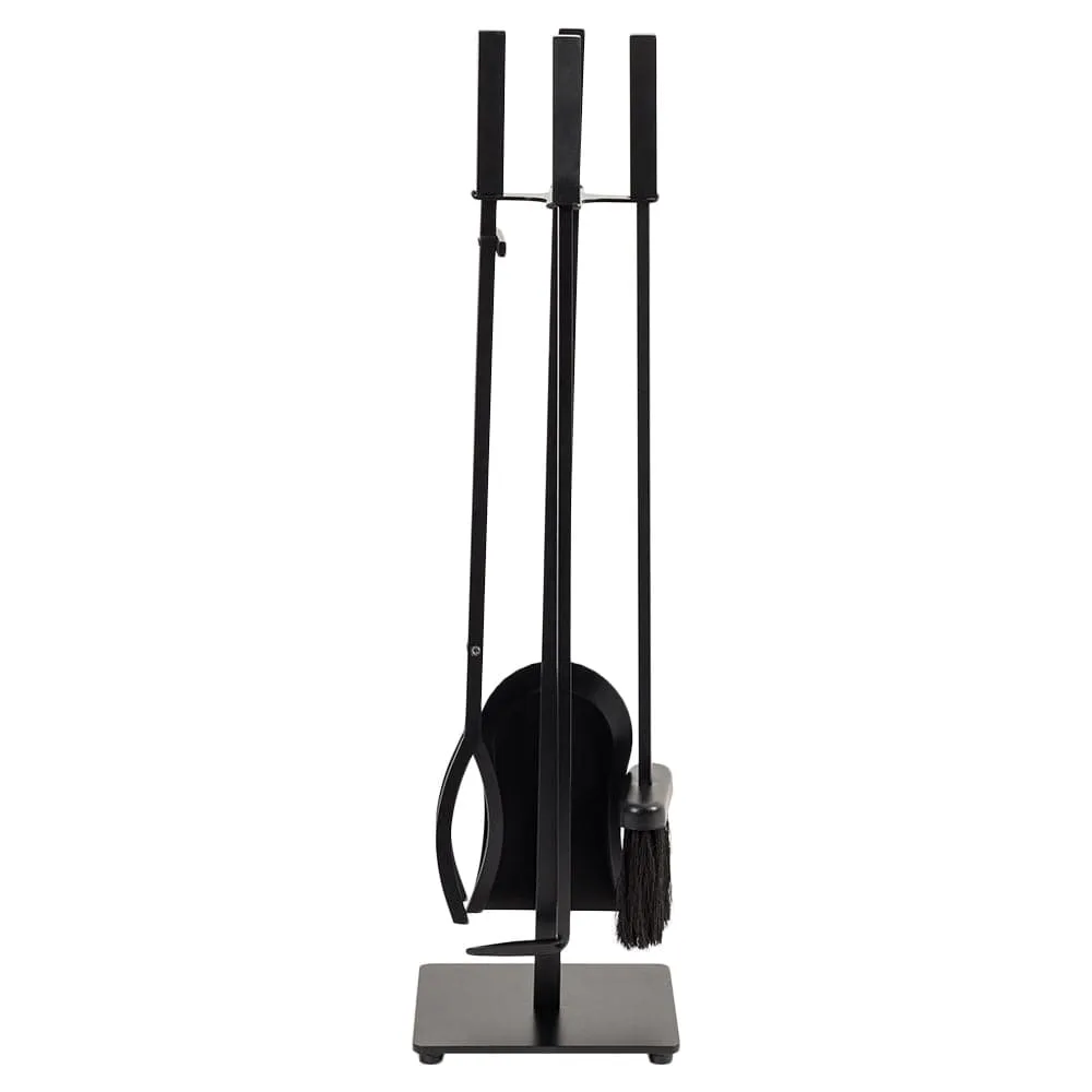 Modern Ember Harriet 5 Piece Fireplace Tool Set in Black