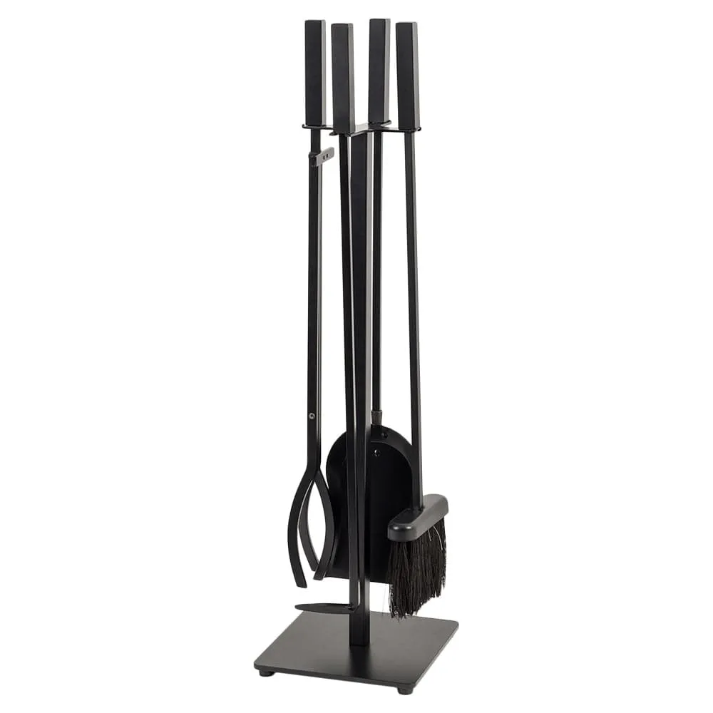 Modern Ember Harriet 5 Piece Fireplace Tool Set in Black