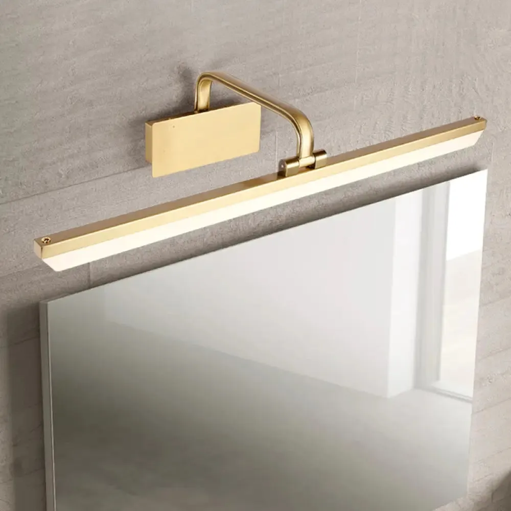 Modern LED Vanity Lamp with Acrylic Swivel and Bar Design for Bath