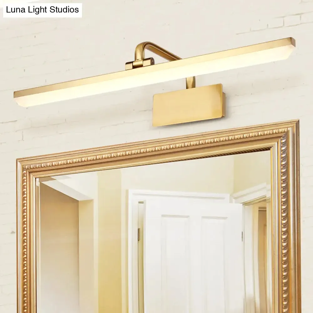 Modern LED Vanity Lamp with Acrylic Swivel and Bar Design for Bath