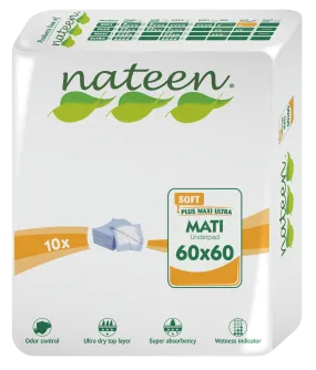 Nateen - Mati Soft - Bed Pads (60*60cm) >500ml