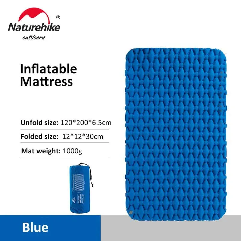 Naturehike Camping Mattress Ultralight Double Air Mattress Outdoor Folding Bed Sleeping Pad Car Travel Inflatable Mattress