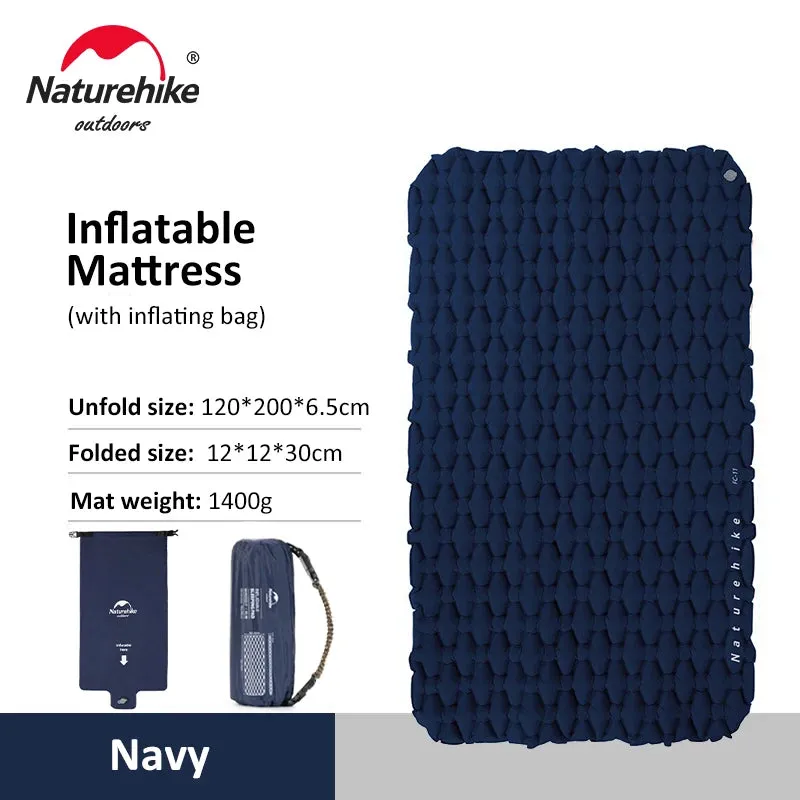 Naturehike Camping Mattress Ultralight Double Air Mattress Outdoor Folding Bed Sleeping Pad Car Travel Inflatable Mattress