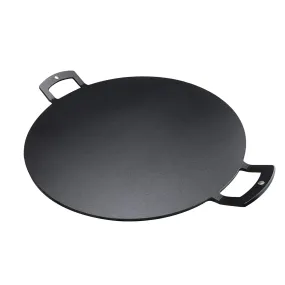 Netherton Foundry Spun Iron Baking Griddle with Handles, 12"