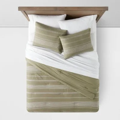 New - Threshold Cotton Comforter Set Jack and Tack