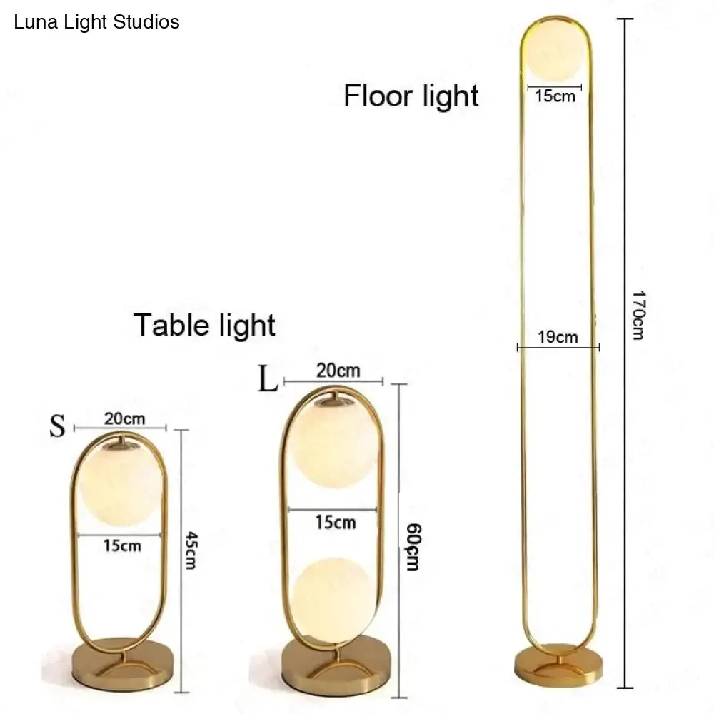 Nordic Art Deco Golden Body Table Lamp Metal Base Plate Modern Minimalist Frosted Glass Led Desk Lamp For Study/Bed Room