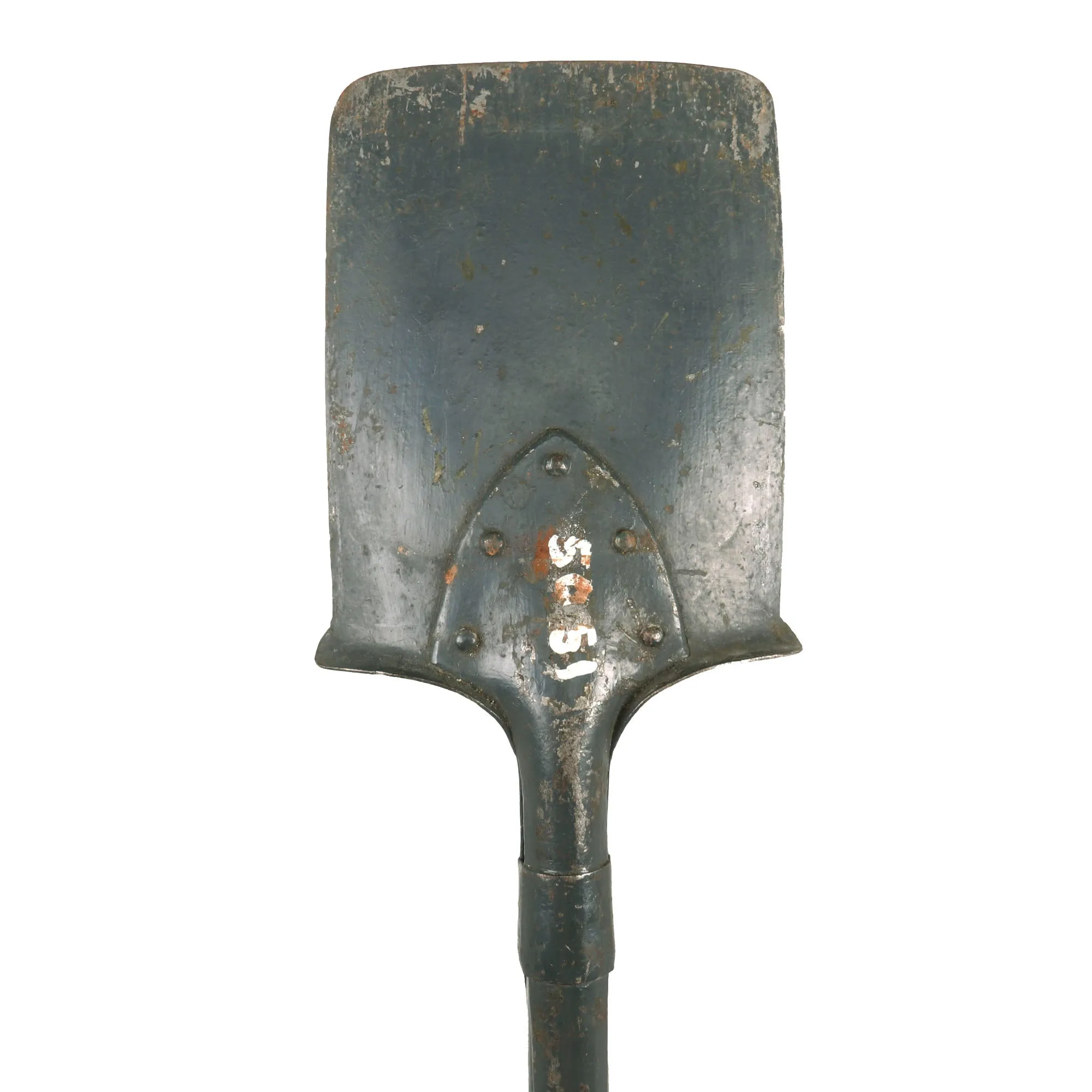 Original German WWII Square Head Entrenching Tool With Carrier