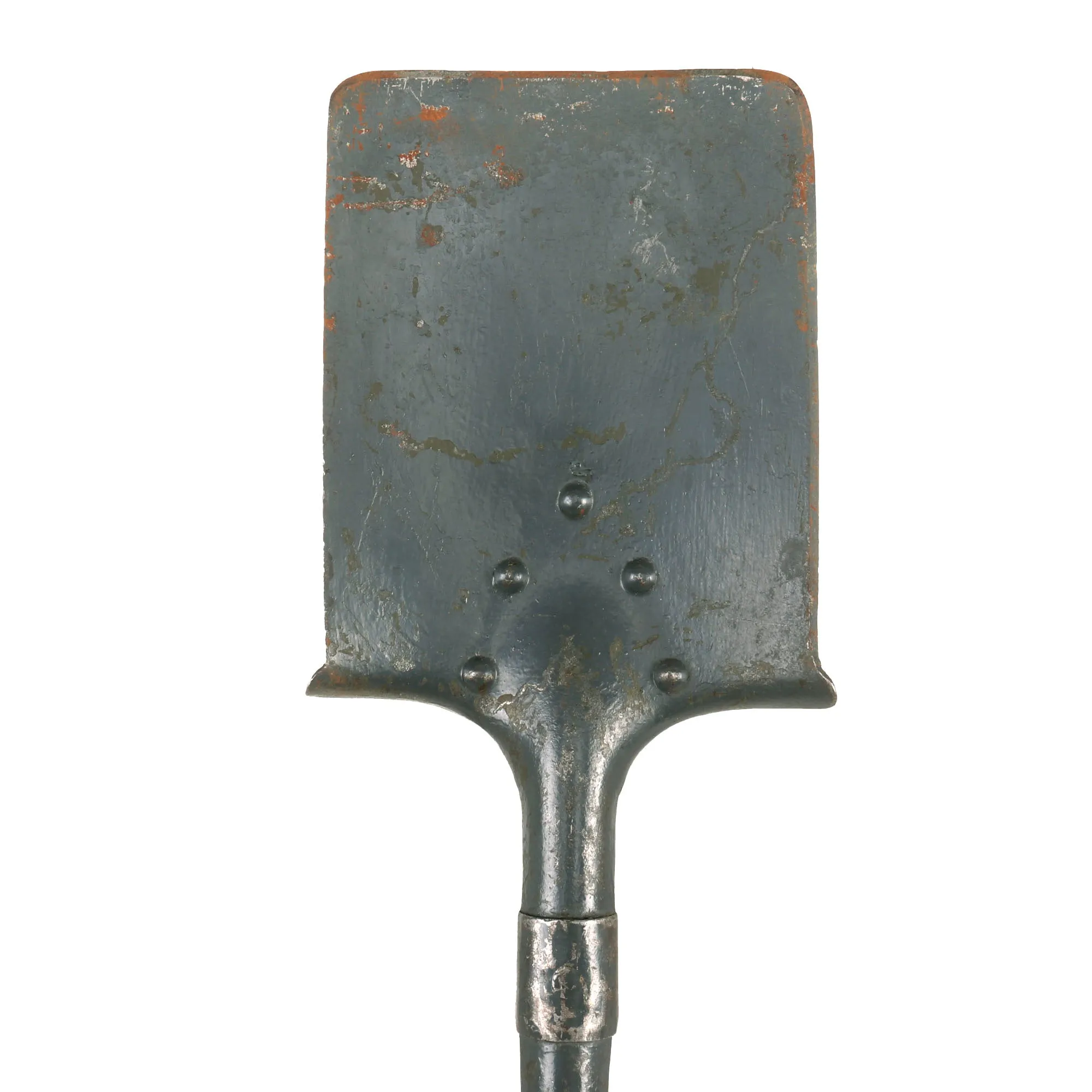 Original German WWII Square Head Entrenching Tool With Carrier