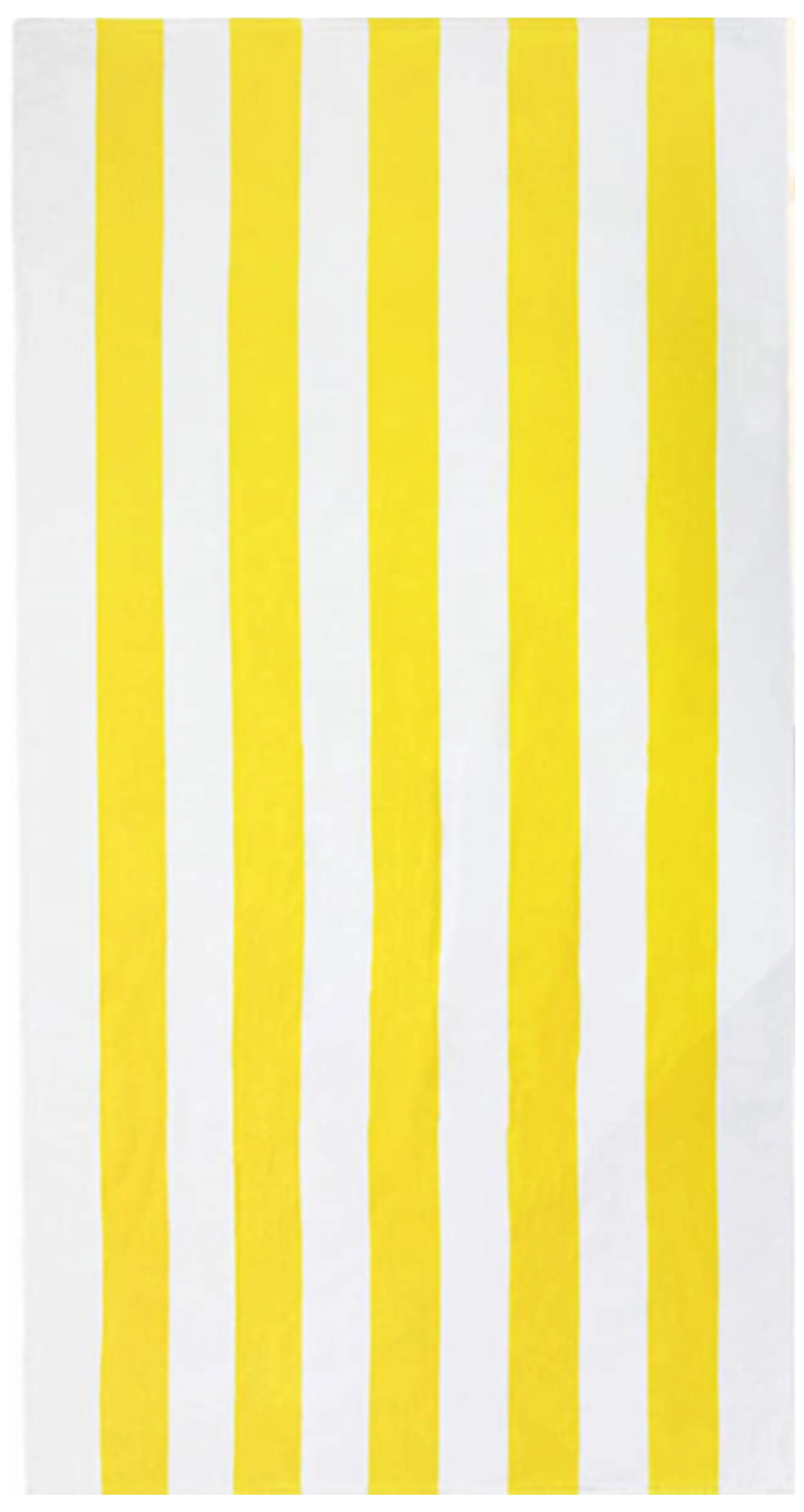 Oversized 35 x 70 Cotton Velour Cabana Striped Beach Towels