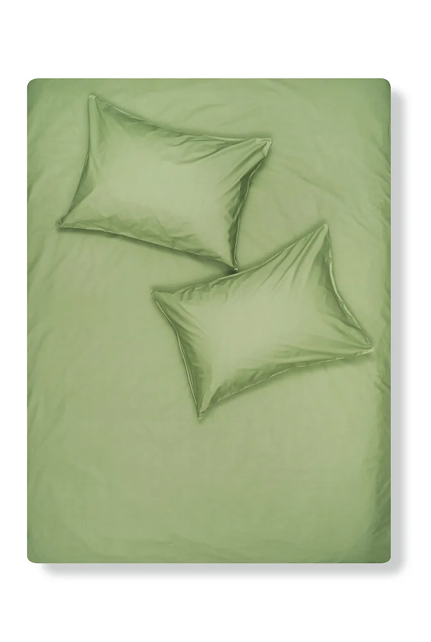 Pima Cotton Percale Bedding in Sage Green Color