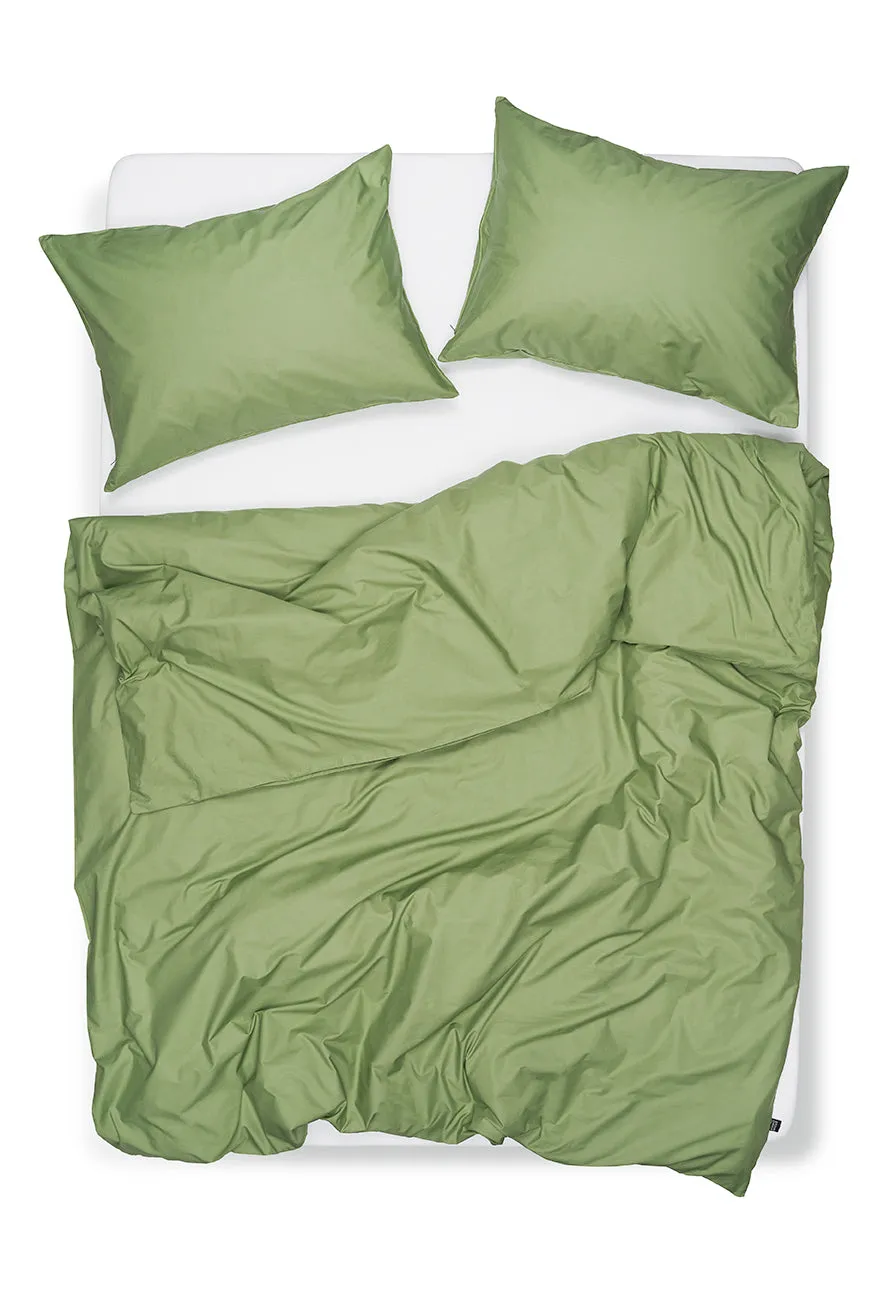 Pima Cotton Percale Bedding in Sage Green Color