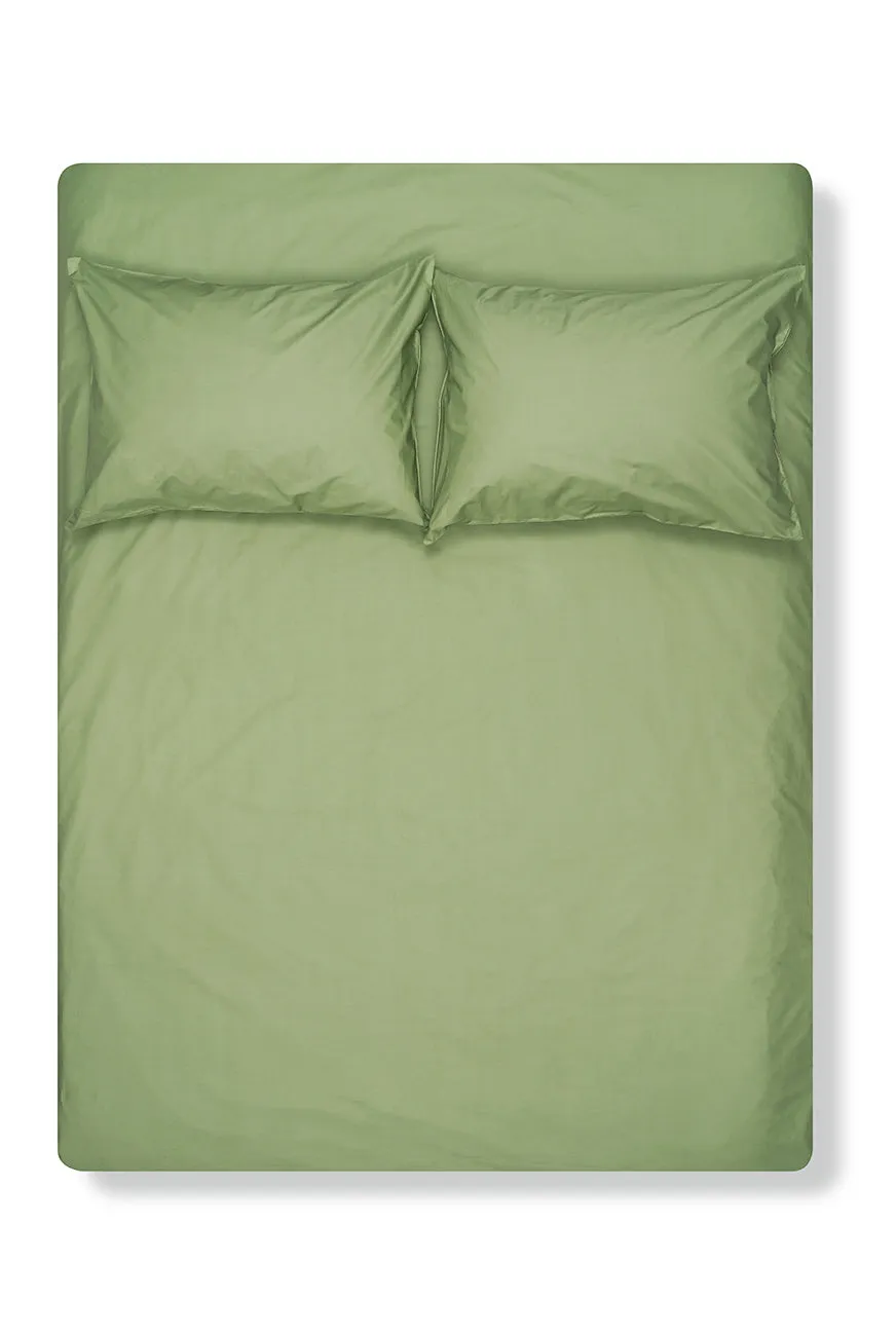 Pima Cotton Percale Bedding in Sage Green Color