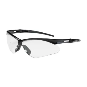 PIP Anser 250-AN-10111 Semi-Rimless Safety Glasses with Anti-Scratch Coating, Black Frame, Clear Lens, One Size, 1 Pair