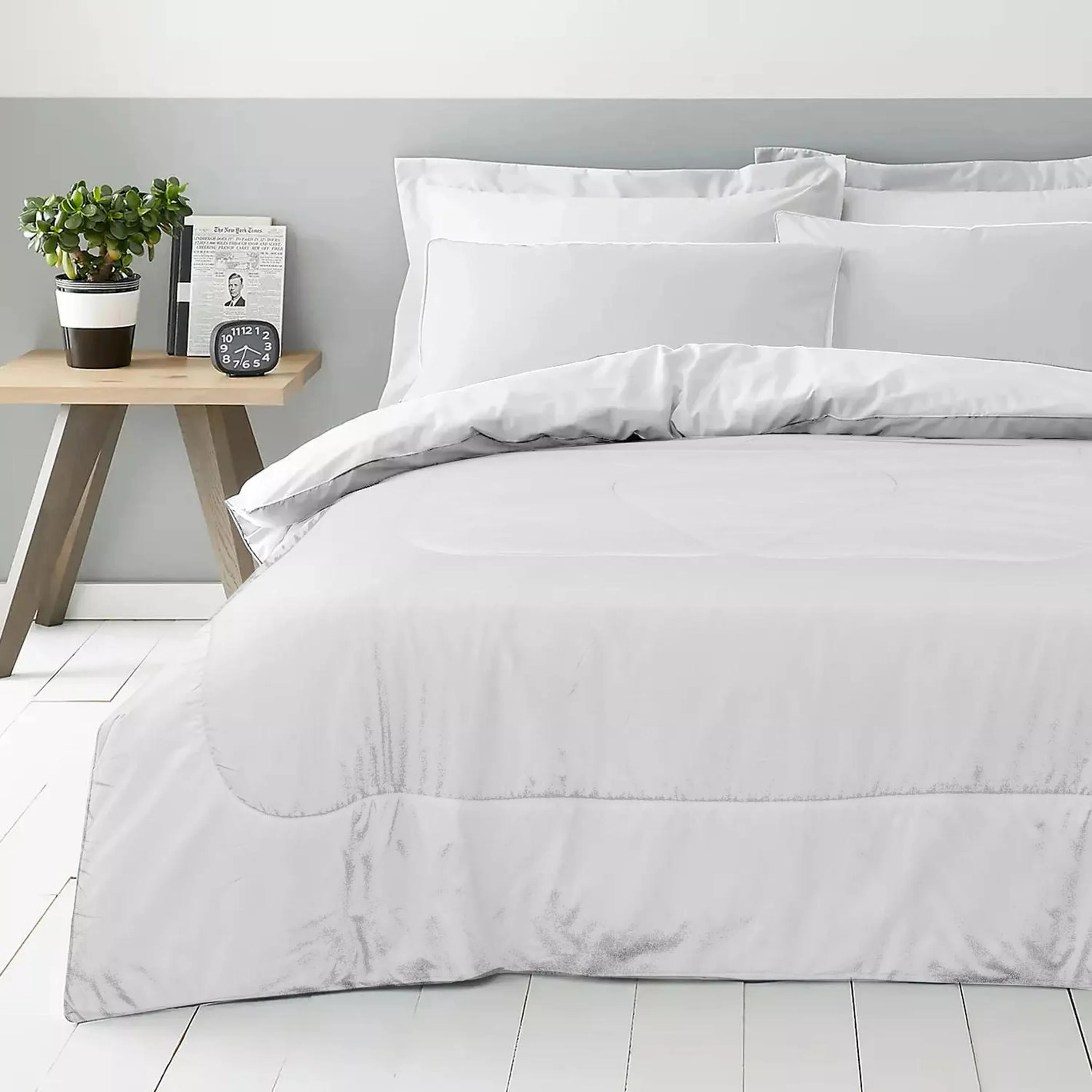 Premium White 150x220cm All Season High quality Super Soft Comforter 1 Piece