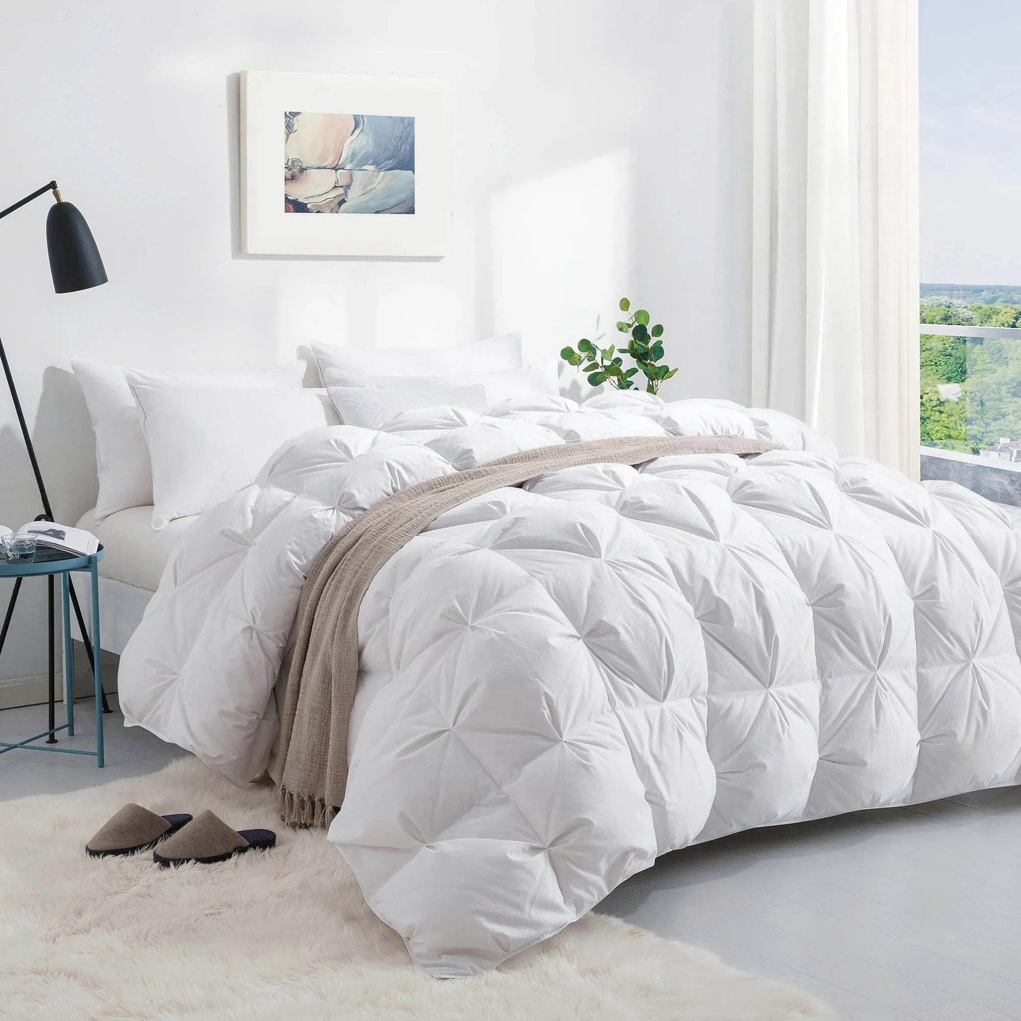 Puredown Luxury White Goose Down Comforter