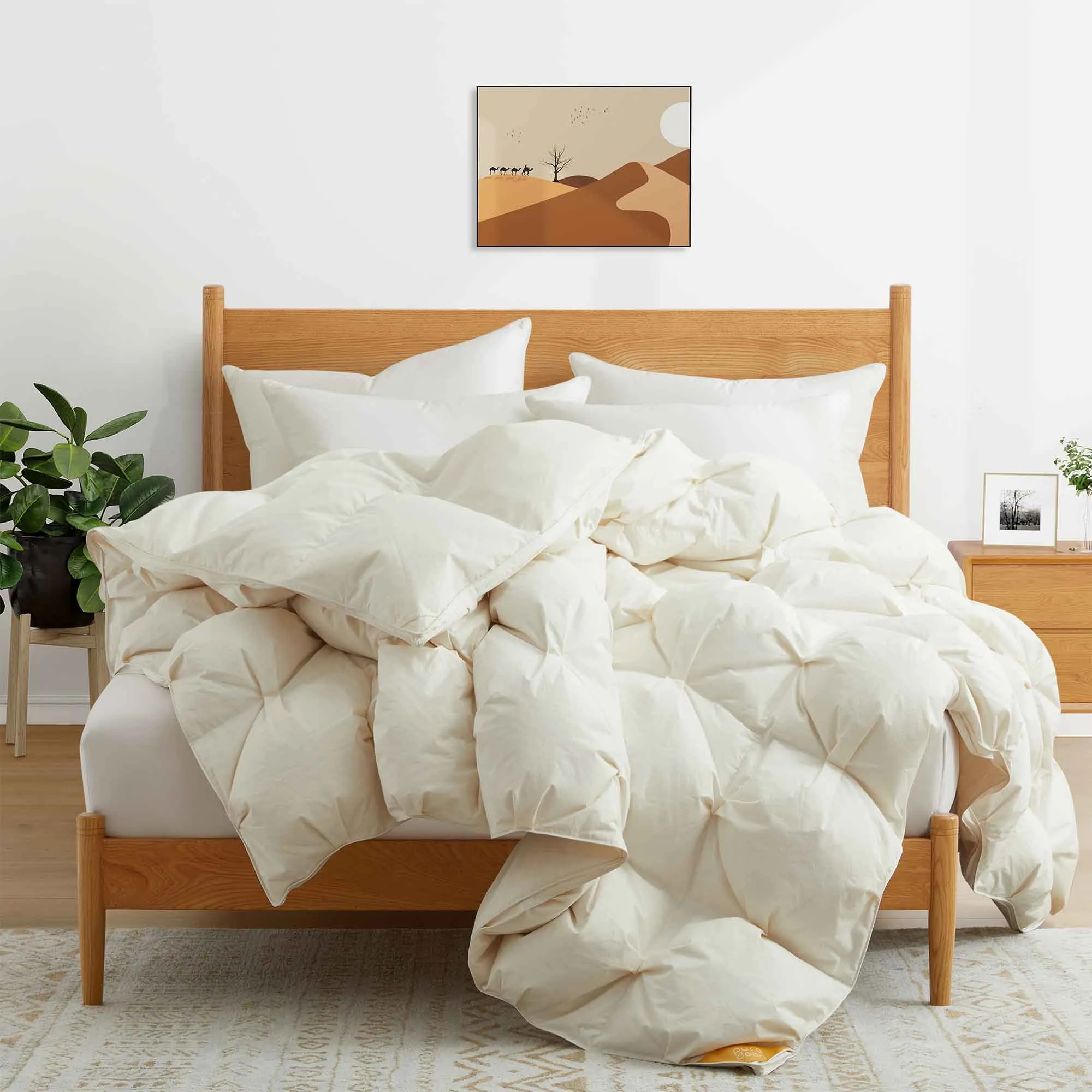 Puredown Luxury White Goose Down Comforter