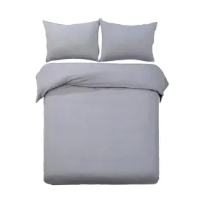 Quilt Cover Set Classic Grey - King