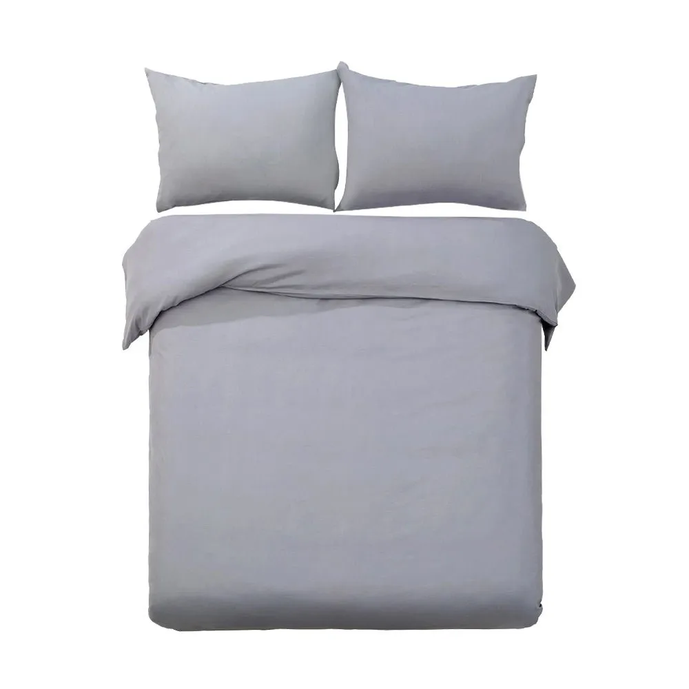 Quilt Cover Set Classic Grey - King