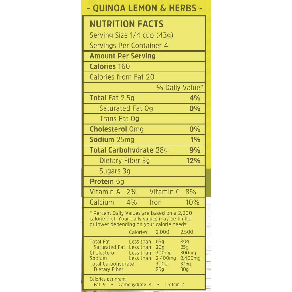 Quinoa Lemon & Herbs Mix (6 oz)