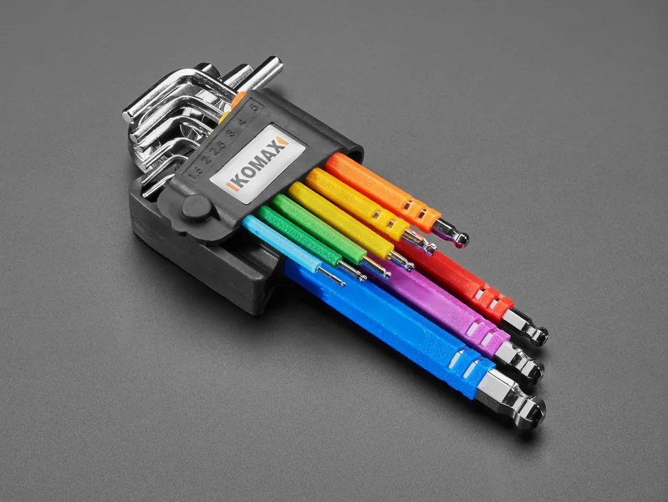 Rainbow Allen Wrench / Hex Key Set - Metric 9 Piece