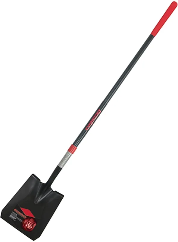 Razor-Back 2594500 Shovel, 9-1/2 in W Blade, Steel Blade, Fiberglass Handle, Cushion Grip Handle, 48 in L Handle :EA: QUANTITY: 1