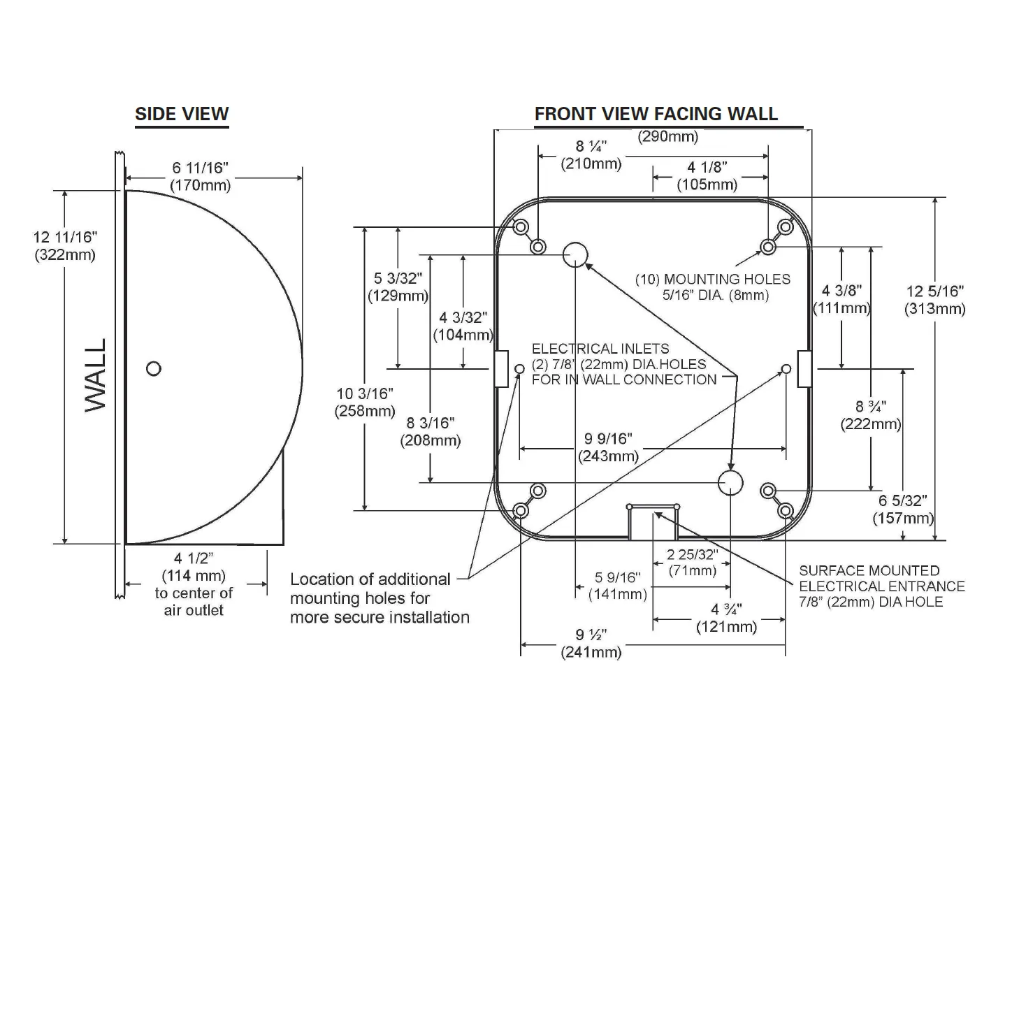 REPLACEMENT COVER (only) Excel XL-C XLerator - POLISHED CHROME on ZINC ALLOY (Part Ref. XL 1 / Stock# 1065)