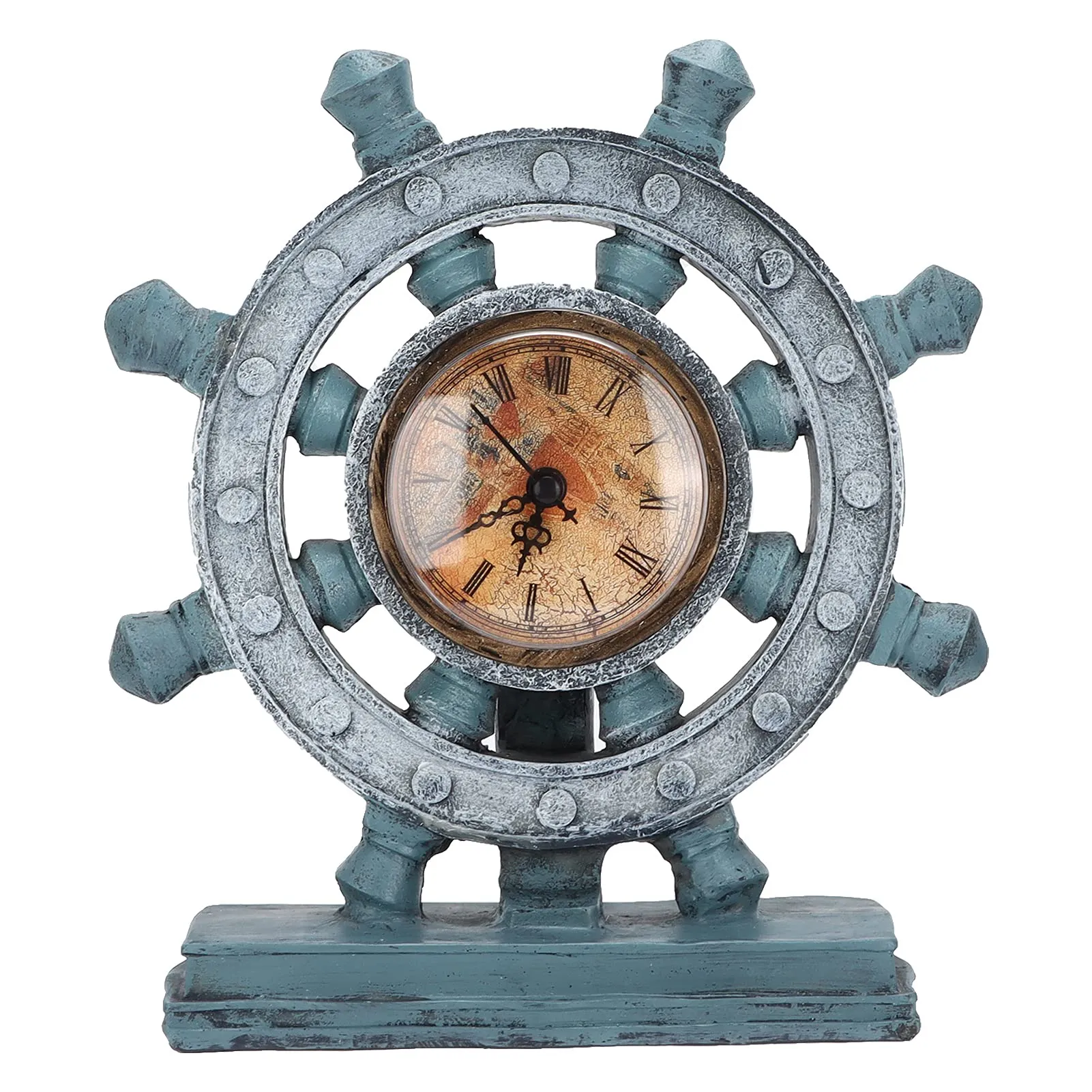 Retro Clock, Retro Table Clock Bookshelf Decorations for Living Room for Living Room Shop Office