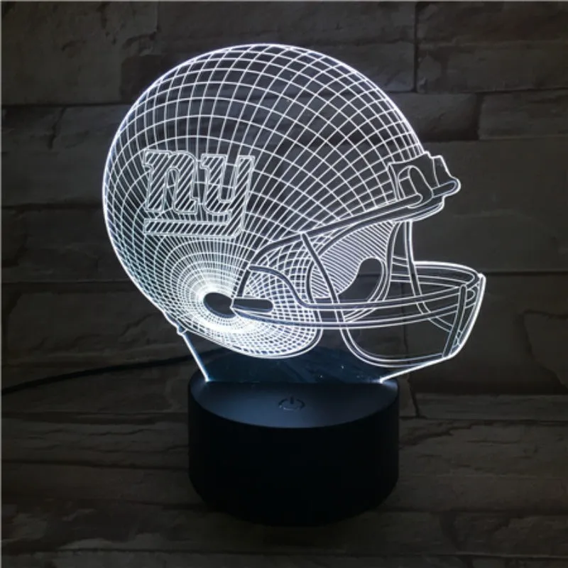 Rugby NFL New York Giants 3D night light 1/3/7/16 colors available