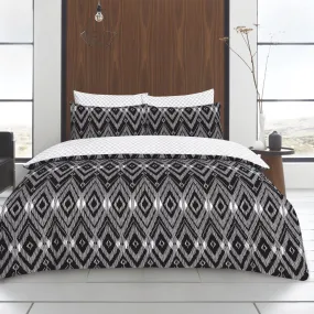 Salma/Jamila Twin Pack Duvet Set - Black