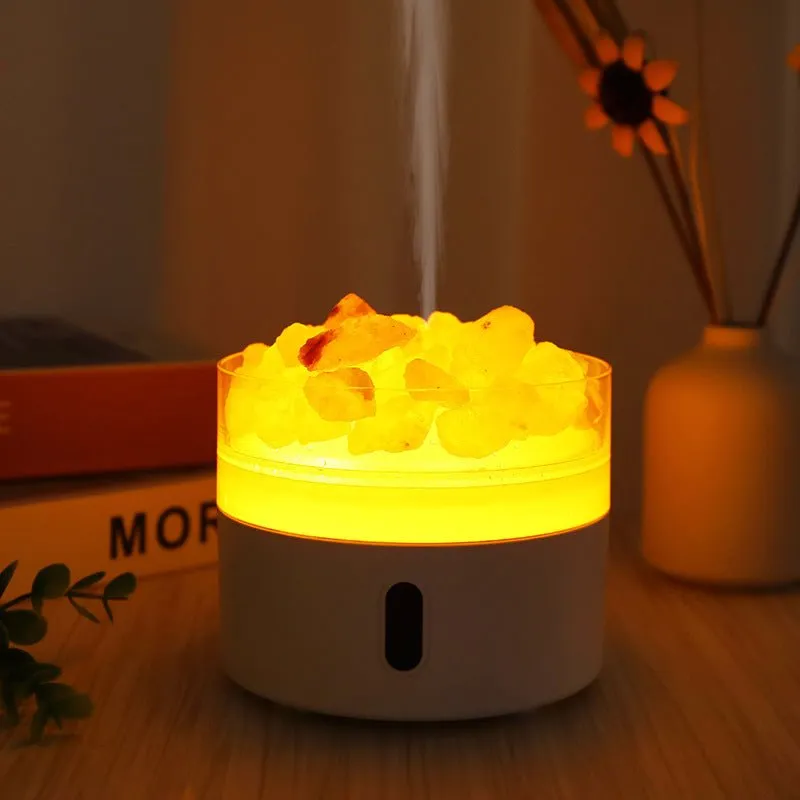 Salt Stone Lamp Essential Oil Aroma Diffuser Air Humidifier