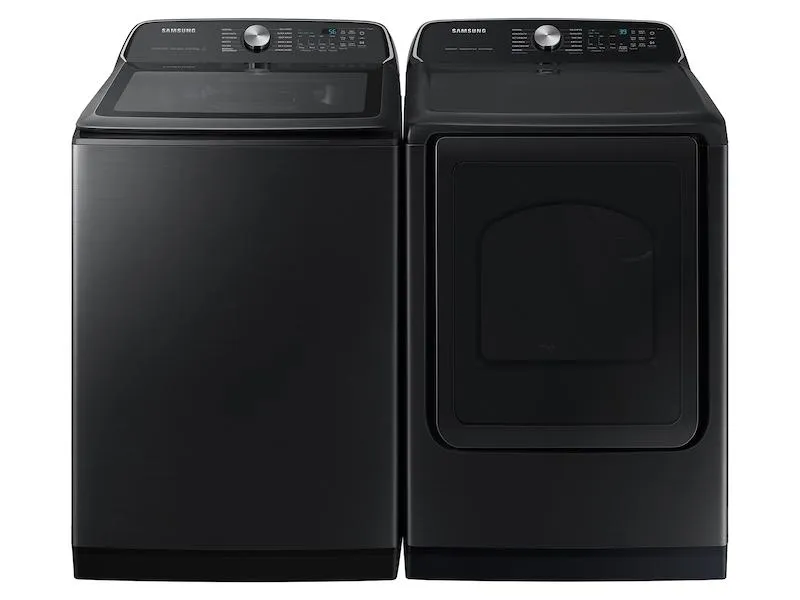 Samsung DVE55CG7100VA3 7.4 cu. ft. Smart Electric Dryer with Steam Sanitize  in Brushed Black