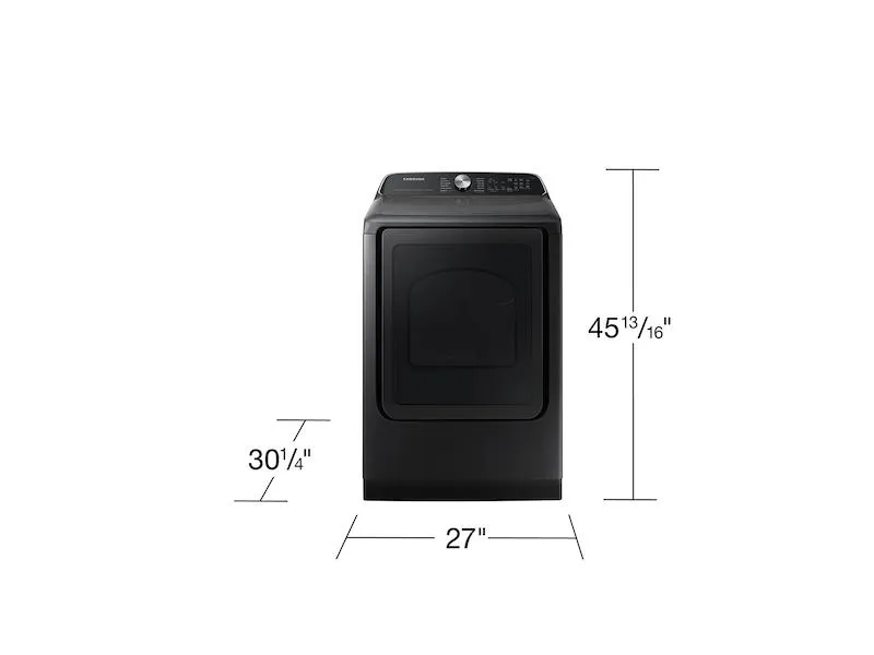 Samsung DVE55CG7100VA3 7.4 cu. ft. Smart Electric Dryer with Steam Sanitize  in Brushed Black