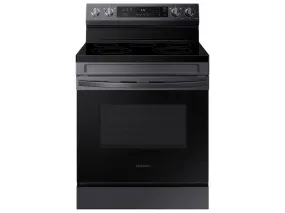 Samsung NE63A6311SG 6.3 cu. ft. Smart Freestanding Electric Range with Rapid Boil™ & Self Clean in Black Stainless Steel