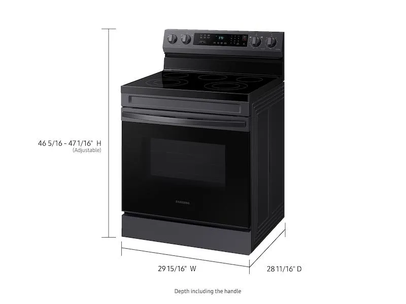 Samsung NE63A6311SG 6.3 cu. ft. Smart Freestanding Electric Range with Rapid Boil™ & Self Clean in Black Stainless Steel