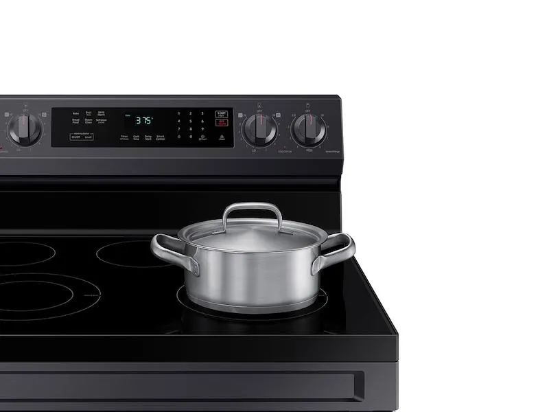 Samsung NE63A6311SG 6.3 cu. ft. Smart Freestanding Electric Range with Rapid Boil™ & Self Clean in Black Stainless Steel