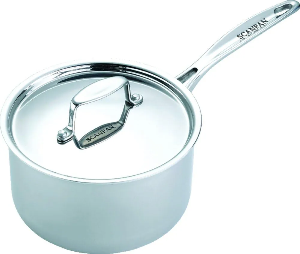 Scanpan Fusion 5 - 2 Qt. Covered Stainless Saucepan