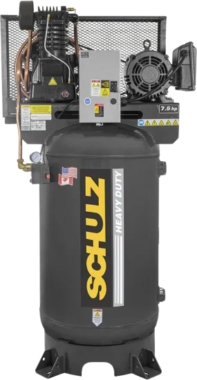 Schulz Premium Series Air Compressor 7.5 HP 80 gal. 2-Stage 230V 1-Phase Vertical New