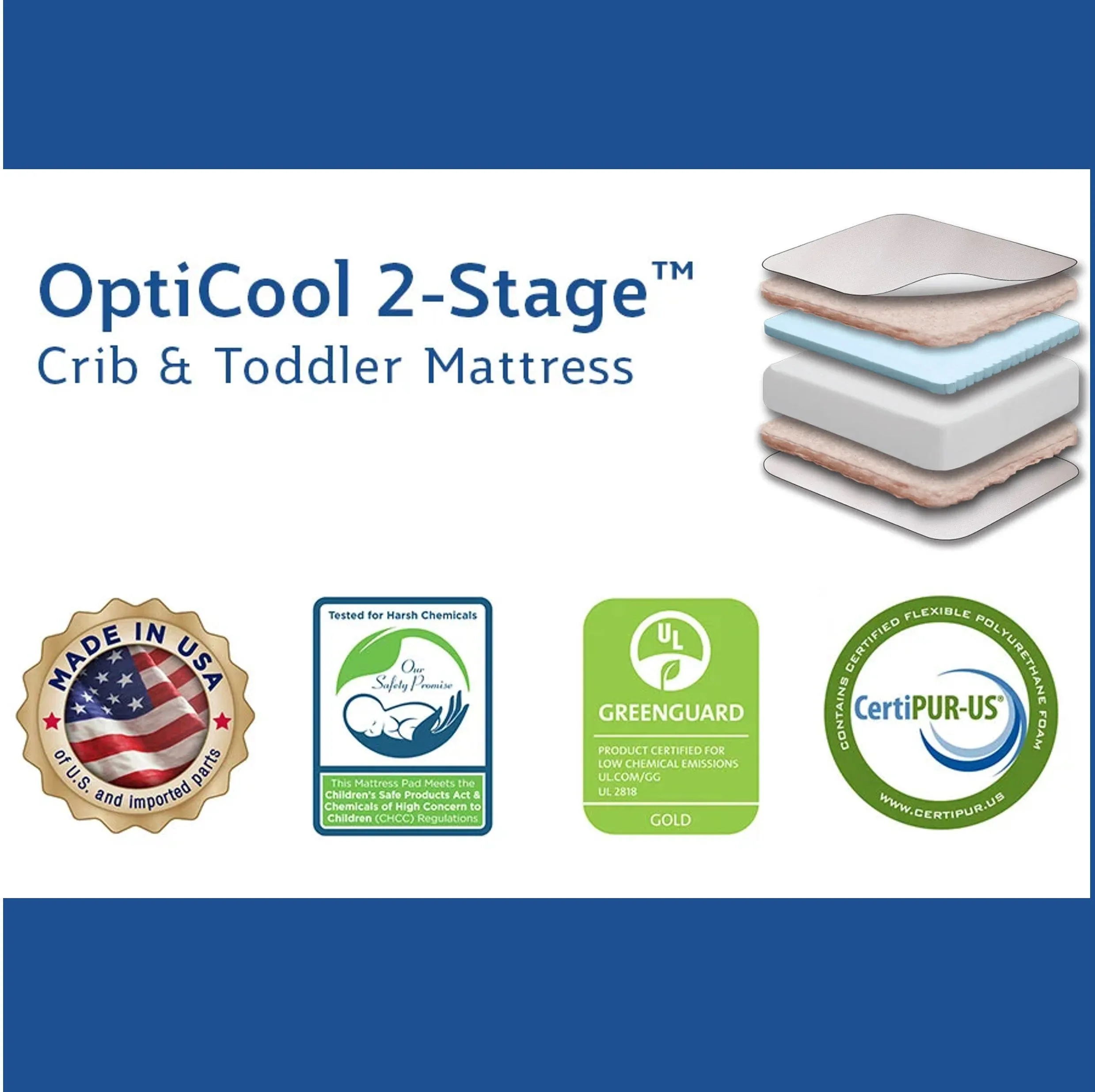 Sealy® OptiCool™ 2-Stage Cool Gel Baby & Toddler Crib Mattress