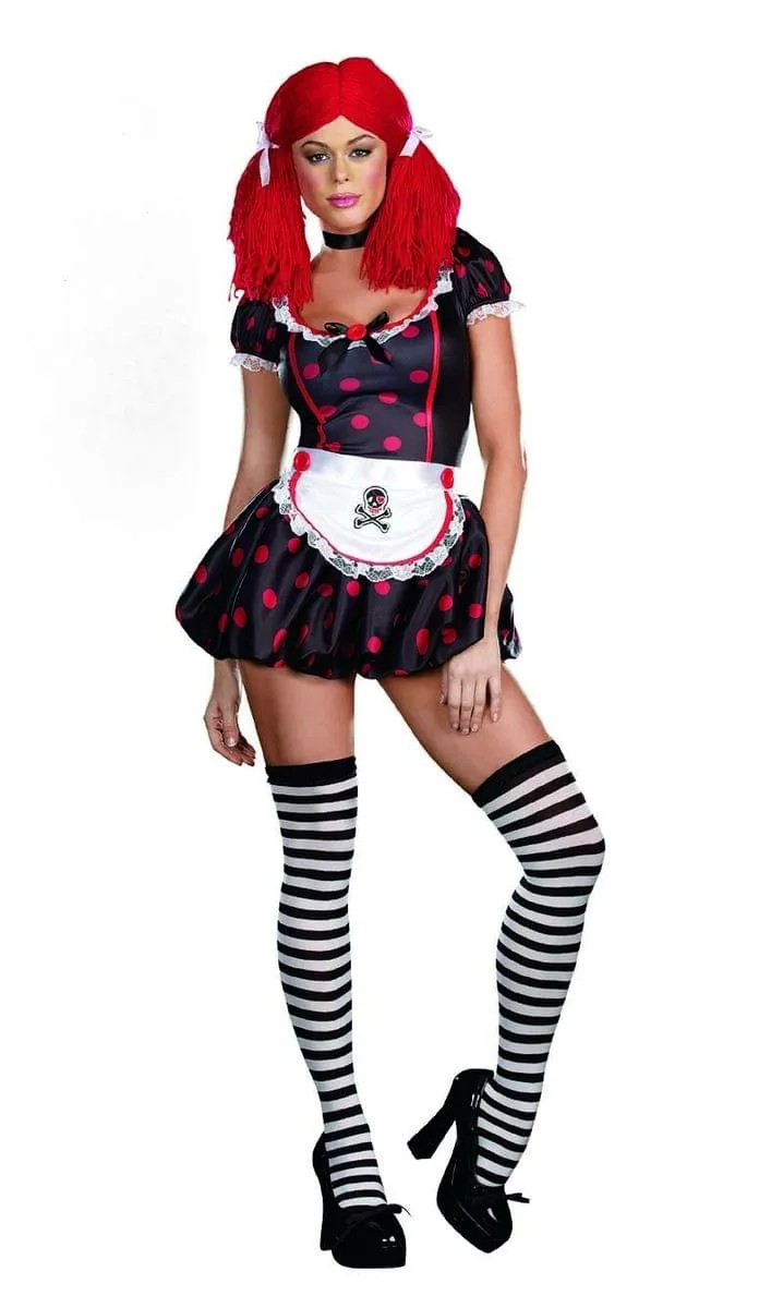 Sexy Rockin' Ragdoll Raggedy Ann Costume Adult