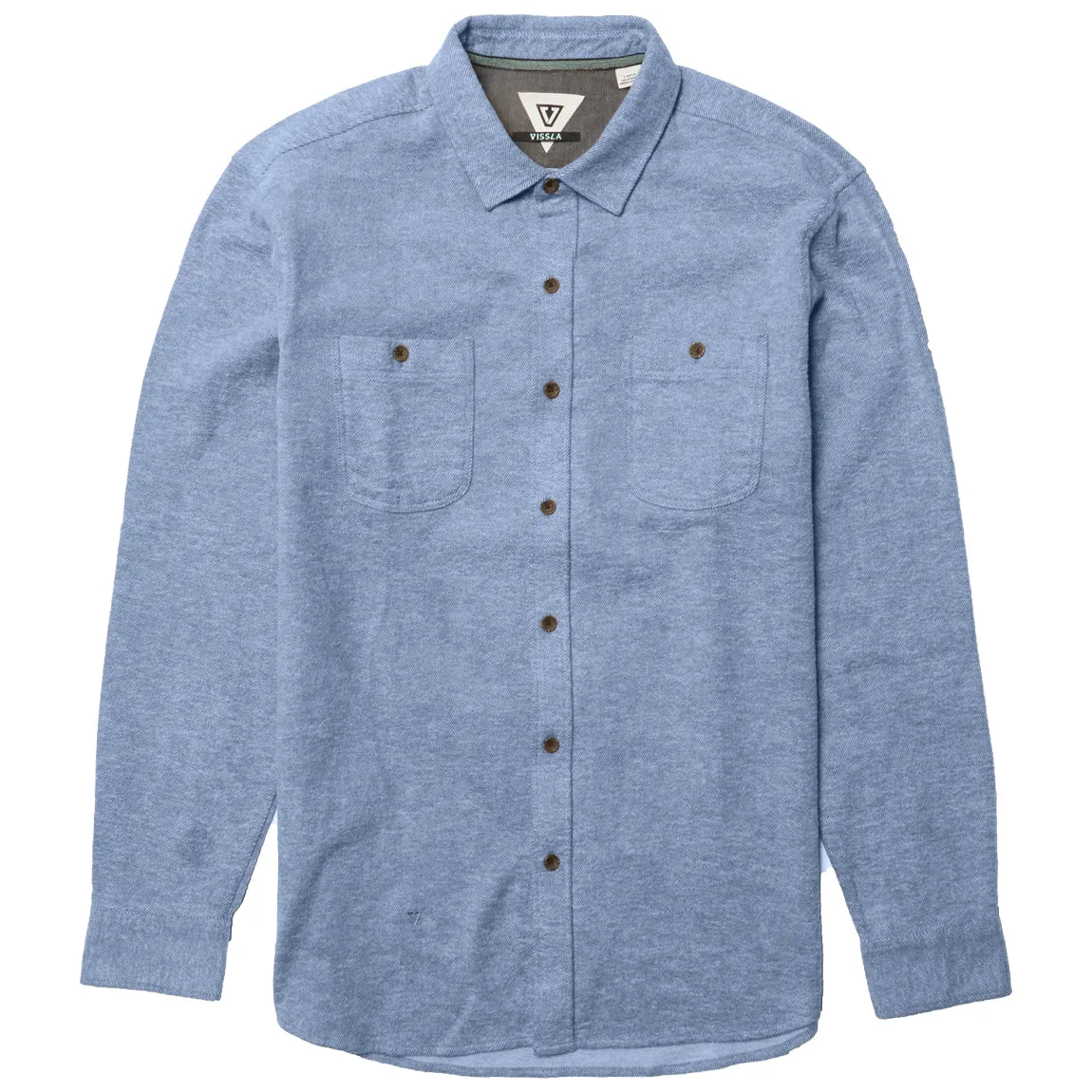 SHAVER FLANNEL HEATHER BLUE