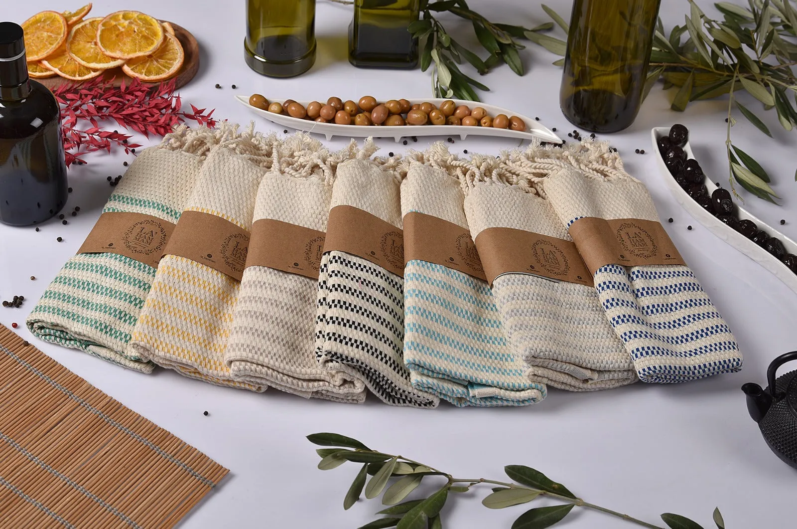 Shiran Kitchen/Hand Towel 2 pack 40x18 in