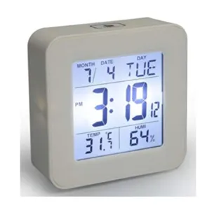 smile world LCD Square Shape Digital Table Clock (Pack of 1)