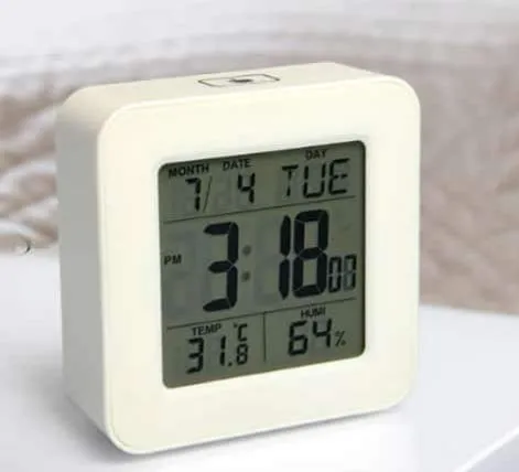 smile world LCD Square Shape Digital Table Clock (Pack of 1)