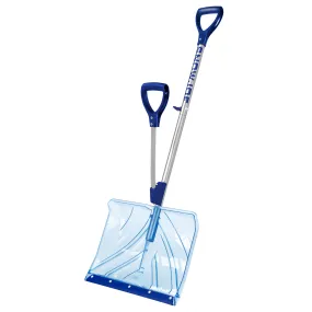 Snow Joe Shovelution SJ-SHLV02 18-IN Strain-Reducing Indestructible Shatter Resistant Polycarbonate Snow Shovel w/ Spring Assisted Handle